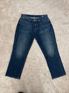 Lucky Brand Women's Dark Blue Cropped Jeans